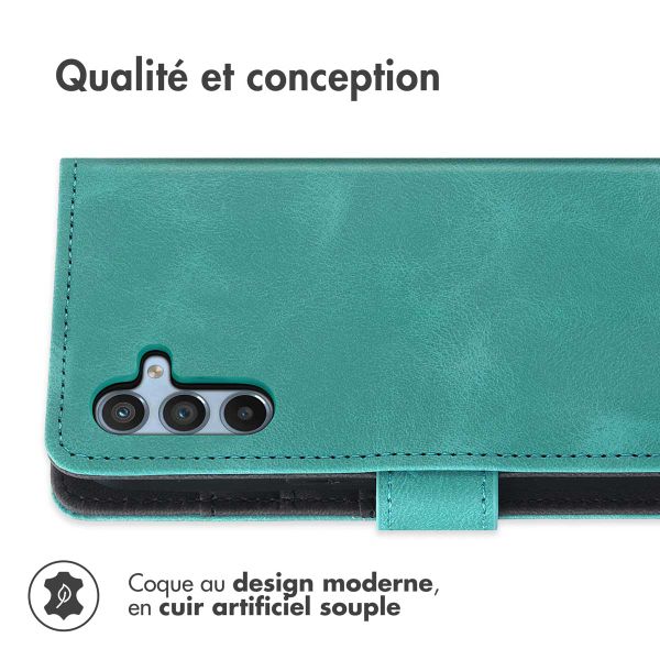 imoshion Etui de télephone portefeuille avec cordon Samsung Galaxy A54 (5G) - Turquoise