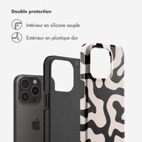Selencia Coque arrière Vivid Apple iPhone 15 Pro - Art Wave Black