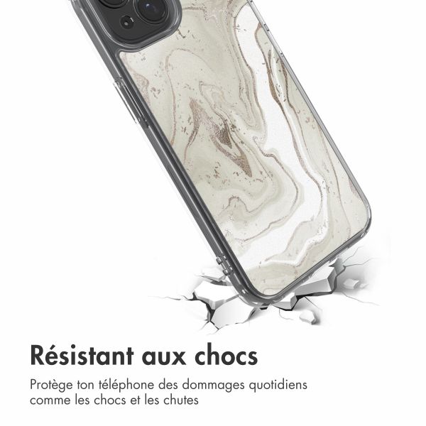 imoshion Coque Design Apple iPhone 15 - Sandy Marble