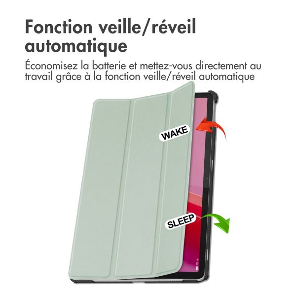 imoshion Coque tablette Trifold Lenovo Tab M11 - Vert clair