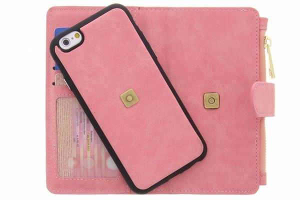 Porte-monnaie de luxe iPhone 6 / 6s - Rose