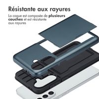 imoshion Coque arrière avec porte-cartes Samsung Galaxy A36 / A56 - Bleu foncé