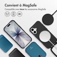 imoshion Coque arrière Color avec cordon amovible et MagSafe Apple iPhone 17 - Noir
