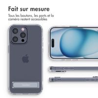 imoshion Coque Stand Apple iPhone 15 Pro Max - Transparent