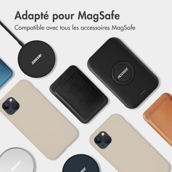 Accezz Coque Liquid Silicone avec MagSafe iPhone 16 Plus - Stone