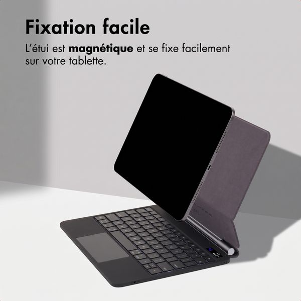 Accezz Clavier Bluetooth magnétique Apple iPad Air 13 pouces (2025) M3 / (2024) M2 / iPad Pro 12.9 (2018/2020/2021/2022) - QWERTY / NL - Noir