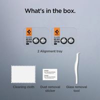 Spigen GLAStR EZ Fit Optik Pro Protection d'objectif de caméra (pack de 2) Samsung Galaxy Z Flip 7 - Noir