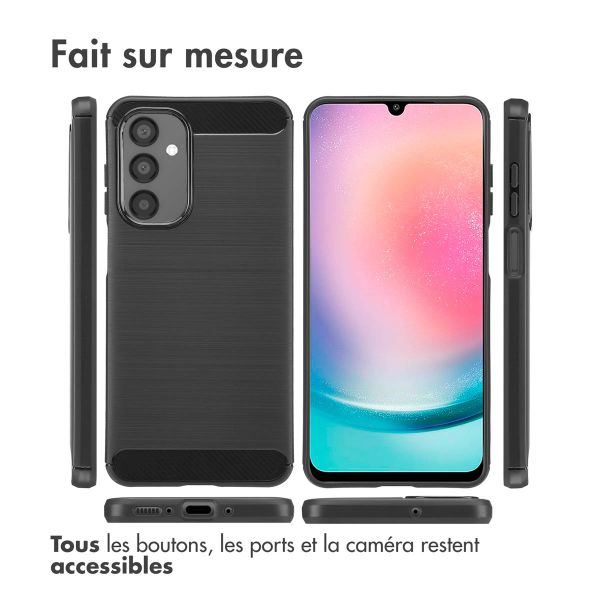 imoshion Coque Brushed Samsung Galaxy A26 - Noir