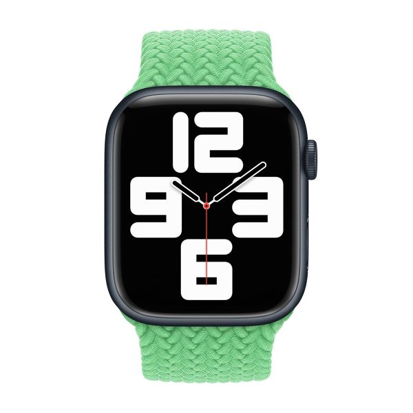 Apple Bracelet Solo tressé Apple Watch | 38/40/41/42 mm - Taille 3 - Bright Green