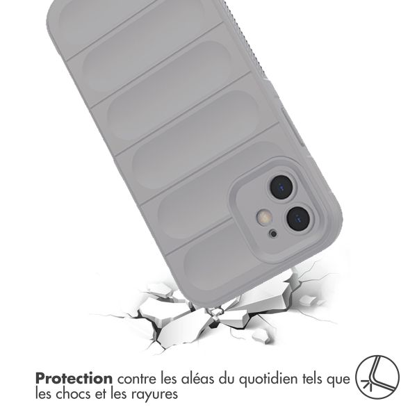 imoshion Coque arrière EasyGrip iPhone 12 - Gris