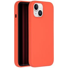 Accezz Coque Liquid Silicone iPhone 15 - Nectarine