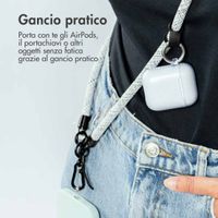 imoshion ﻿Cordon de téléphone universel taille unique - 10 mm d'épaisseur - Blanc / Noir