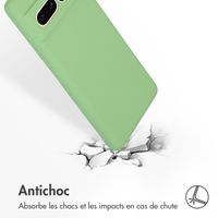 Accezz Coque Liquid Silicone Google Pixel 7 Pro - Vert