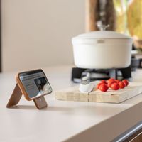 Accezz Porte-cartes MagSafe en cuir vintage avec support - Tobacco Cognac