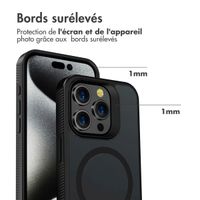 Accezz Coque Givrée Robuste avec MagSafe Apple iPhone 15 Pro Max - Noir