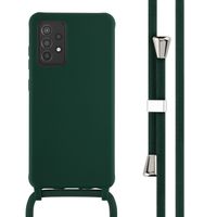 imoshion Coque en silicone avec cordon Samsung Galaxy A52(s) (5G/4G) - Vert foncé