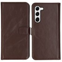 Selencia Étui portefeuille en cuir véritable Samsung Galaxy S23 Plus - Marron