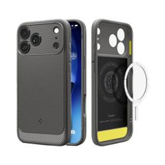 Spigen Coque Rugged Armor MagSafe Apple iPhone 17 Pro - Grey