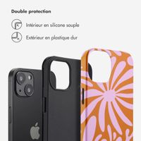 Selencia Coque arrière Vivid Apple iPhone 13 - Modern Bloom Pink