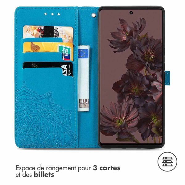 imoshion Etui de télephone Mandala Google Pixel 7 Pro - Turquoise