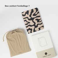 Selencia Coque tablette Vivid Apple iPad Air 11 pouces (2025) M3 / (2024) M2 / Air 5 (2022) / Air 4 (2020) - Art Wave Black