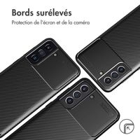 imoshion Coque silicone Carbon Samsung Galaxy S21 FE - Noir