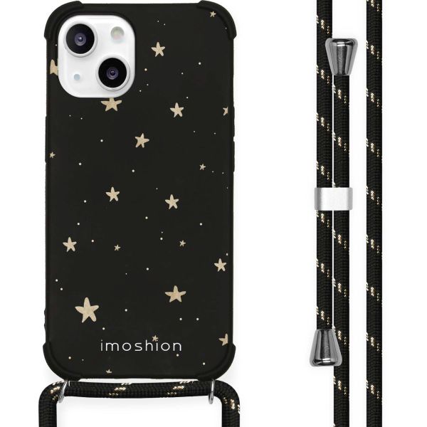 imoshion Coque Design avec cordon iPhone 13 - Stars Gold