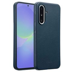 Accezz Coque arrière en cuir avec MagSafe Samsung Galaxy A36 / A56 - Nightfall Blue