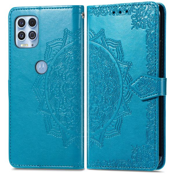 imoshion Etui de téléphone Mandala Motorola Moto G100 - Turquoise