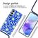 imoshion Coque Design avec cordon Samsung Galaxy A55 - Cobalt Blue Flowers Connect