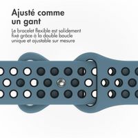 imoshion Bracelet sport⁺ Apple Watch Series 1 á 11 / SE / Ultra (44/45/46/49 mm) - Taille M/L - Celestial Teal & Black