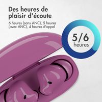 imoshion Aura Pro Écouteurs intra-auriculaires sans fil - Réduction active du bruit (ANC) - Bordeaux