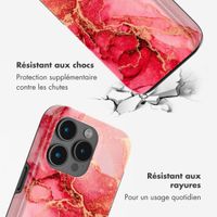 Selencia Coque arrière Vivid Tough avec MagSafe iPhone 15 Pro Max - Rosy Marble