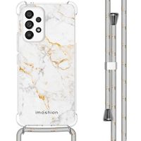 imoshion Coque Design avec cordon Samsung Galaxy A53 - White Marble