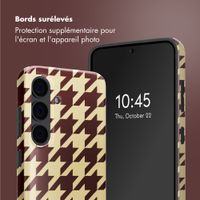 Selencia Coque arrière Vivid Samsung Galaxy S24 - Pied-de-Poule