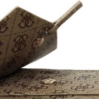 Guess Sacoche de téléphone bandoulière - Pochette d'épaule pour smartphone avec lanière logo 4G - Brun