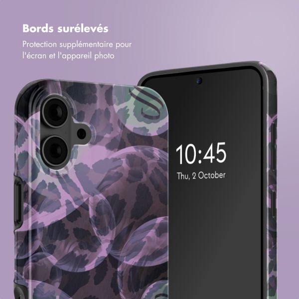 Selencia Coque arrière Vivid avec MagSafe Apple iPhone 16 - Leo Bubble Green