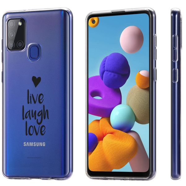 imoshion Coque Design Samsung Galaxy A21s - Live Laugh Love