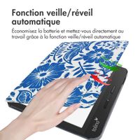 imoshion Design Slim Hard Sleepcover avec support Tolino Vision 5 - Flower Tile