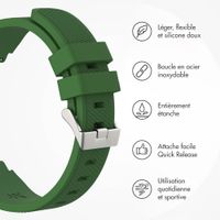 imoshion Bracelet en silicone souple - Connexion universelle 22 mm - Vert foncé