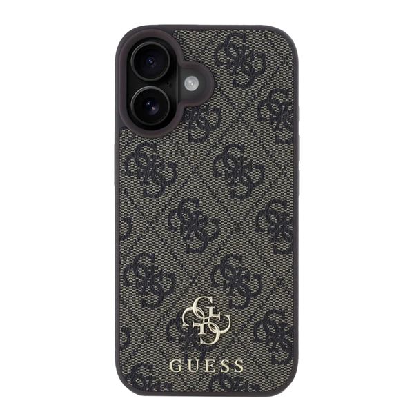 Guess Coque 4G Metal Logo MagSafe Apple iPhone 16 - Marron
