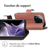 imoshion Étui de télephone portefeuille de luxe Xiaomi Poco X7 - Marron