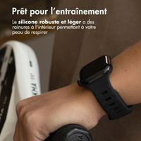 imoshion Bracelet en silicone Active Sport Apple Watch Series 1-10 / SE / Ultra (2) (44/45/46/49 mm) - Noir