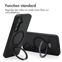 Accezz Coque Ring Stand avec MagSafe Samsung Galaxy S24 - Noir