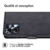 imoshion Étui de téléphone portefeuille Luxe Motorola Moto G13 / G23 - Noir