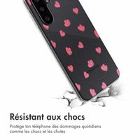 imoshion Coque design pour Samsung Galaxy A26 - Dusty Rose Connected Hearts