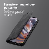 imoshion Étui de téléphone portefeuille Slim Motorola Thinkphone 25 / Edge 50 Neo / Edge 60 Neo - Noir