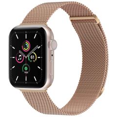 imoshion Bracelet magnétique milanais Apple Watch Series 1 - 9 / SE (38/40/41 mm) | Series 10 / 11 (42 mm) - Taille S - Rose Doré