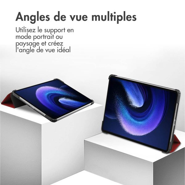 imoshion Coque tablette Trifold Xiaomi Pad 6 / 6 Pro - Rouge