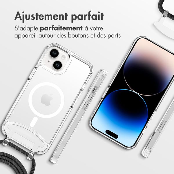 imoshion Coque MagSafe avec cordon amovible iPhone 14 - Transparent